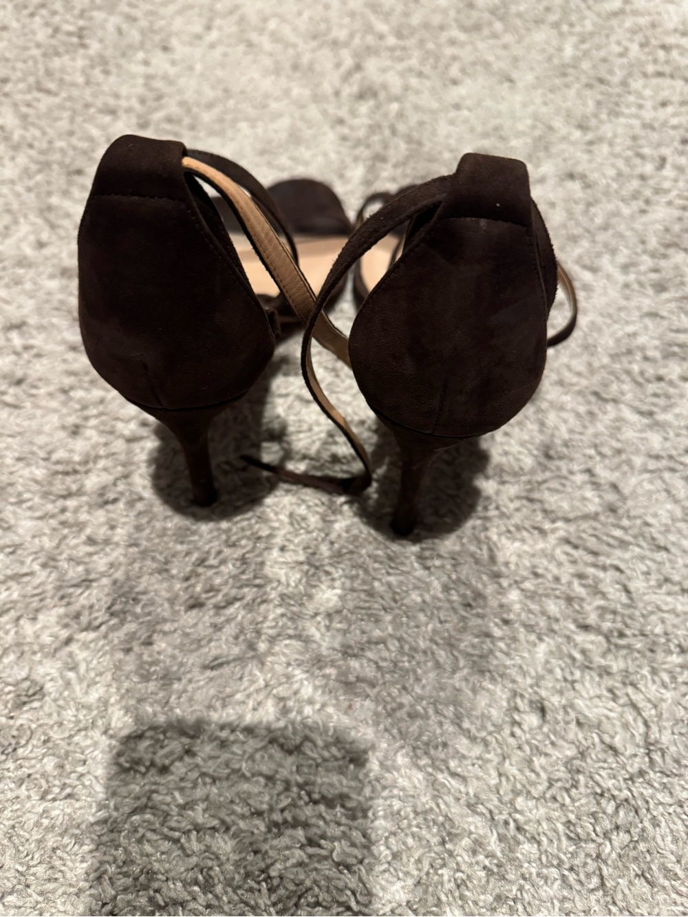 Banana Republic Dark Brown Strappy Ankle-Tie Heels - Picture 6 of 10